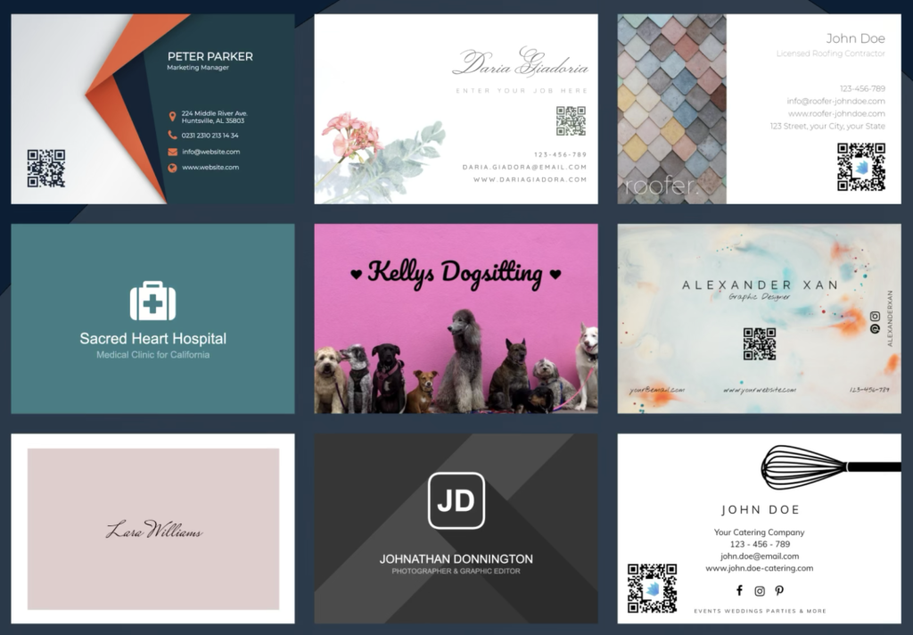 Design de Cartes de Visite